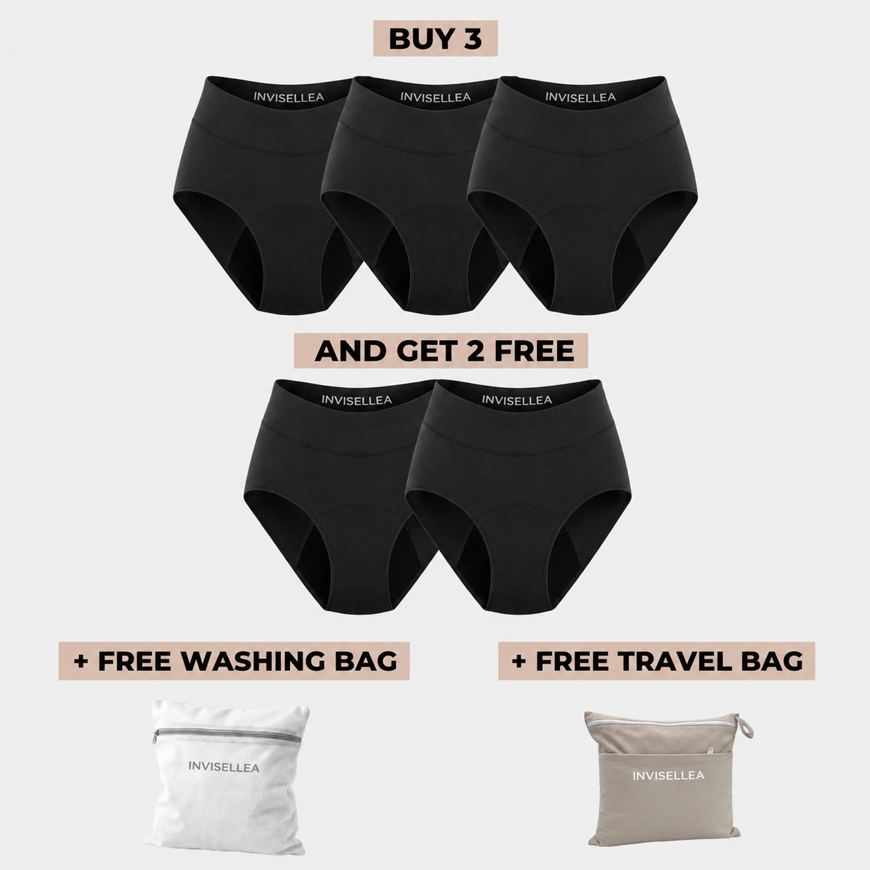 Signature Leakproof Underwear (3+2 FREE)