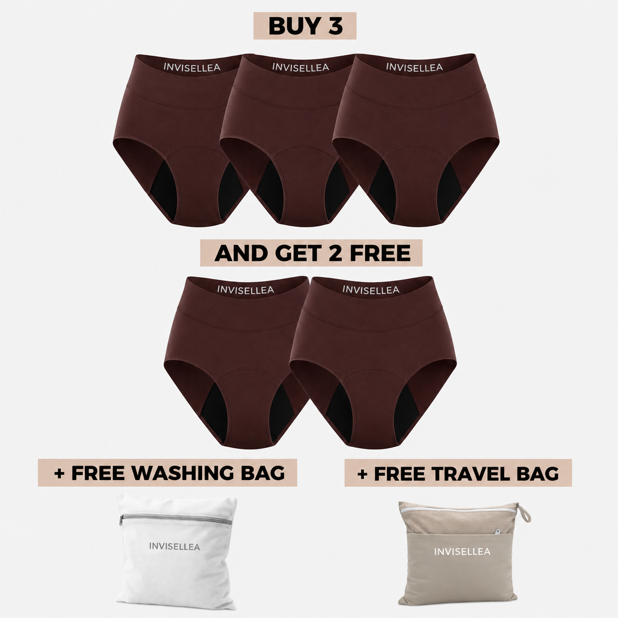 Signature Leakproof Underwear (3+2 FREE)