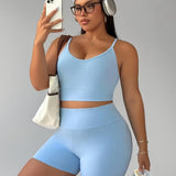 Women’s Soft Plus Size Two Piece Sportswear Set