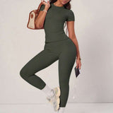 Women’s Army Green Two Peice Sportswear Set